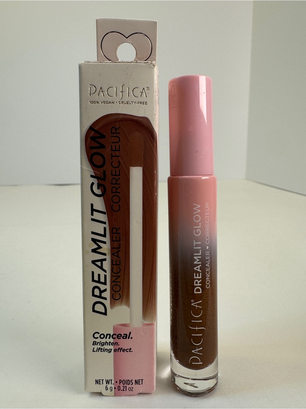 Pacifica DreamLit Glow Concealer - 2 Piece Lot - Shade 03 (Deep Espresso)